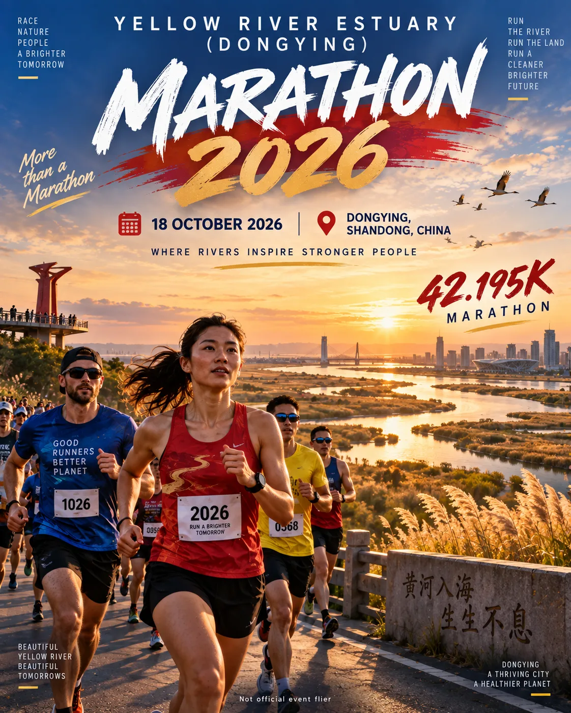 2026 China Wanda Group · Yellow River Estuary (Dongying) Marathon ...