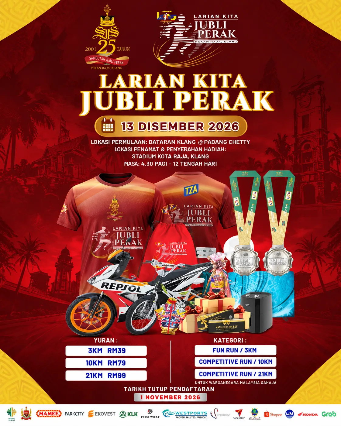 Larian Kita Jubli Perak - Asia Run Calendar