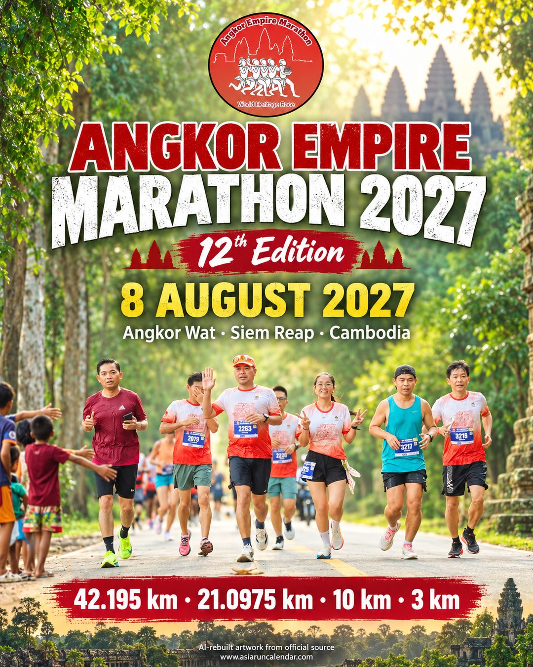 Angkor Empire Marathon Siem Reap 2027 - Asia Run Calendar
