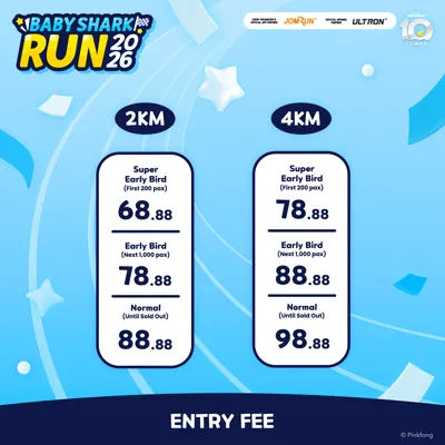 Baby Shark Run 2026 - Asia Run Calendar