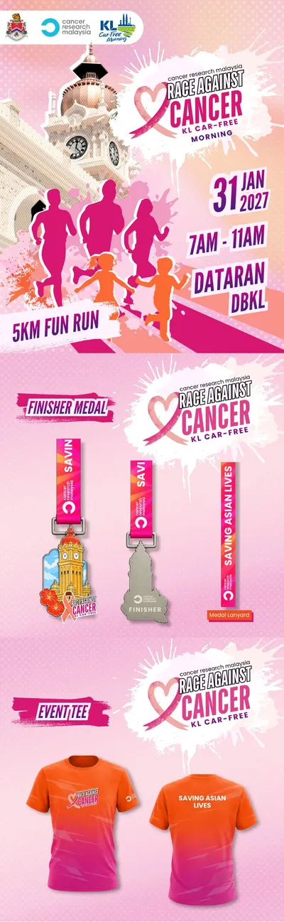 Ran Raja Ran Race Against Cancer KL Car-Free Morning - Asia Run Calendar