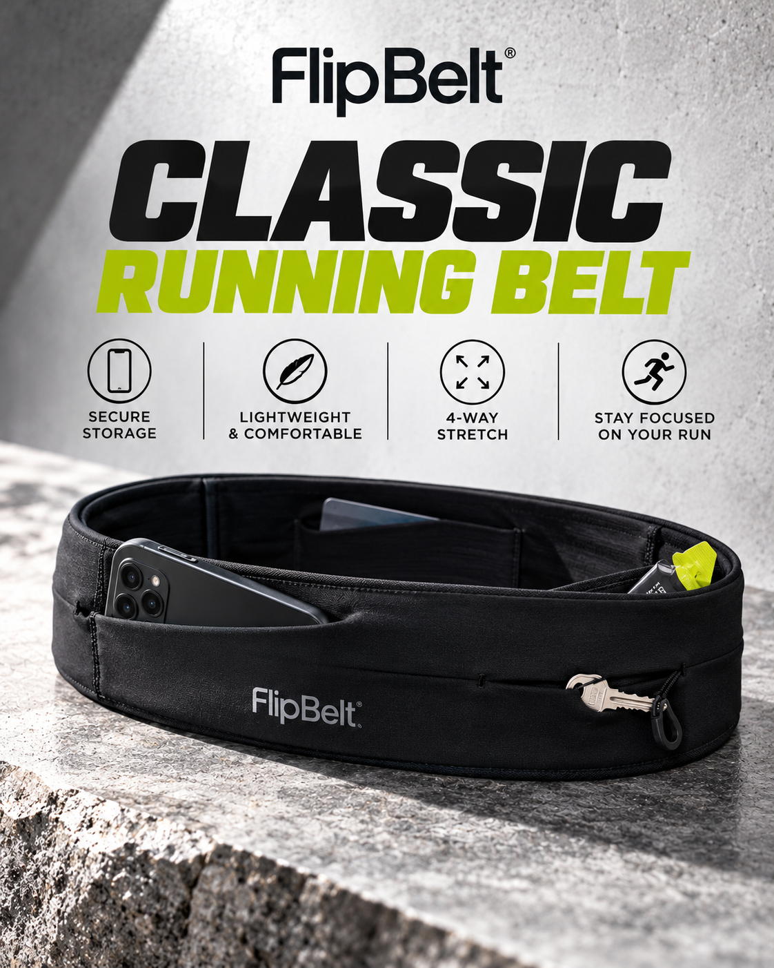 FlipBelt Classic Running Belt