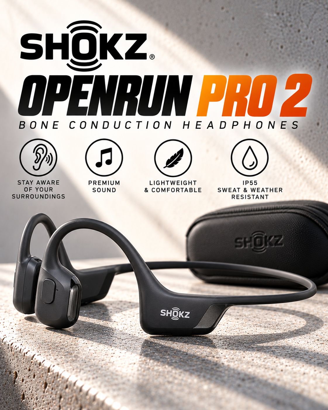 Shokz OpenRun Pro 2 Running Headphones