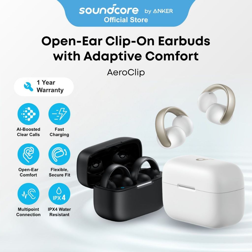 soundcore AeroClip Open-Ear Running Earbuds