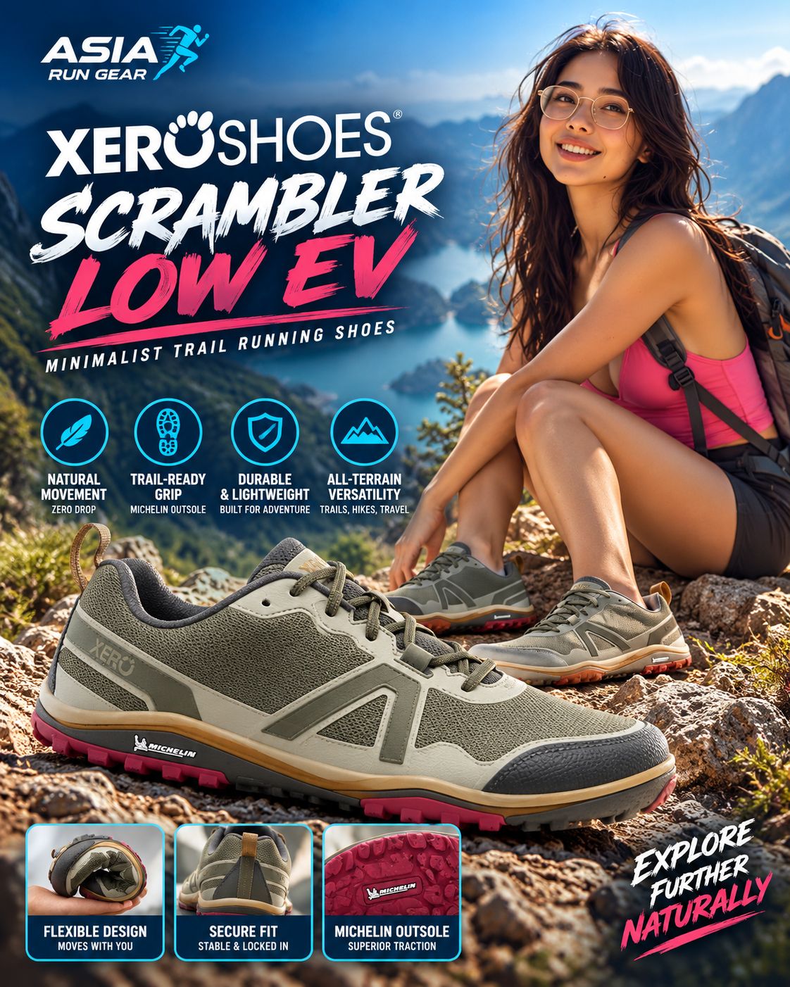 Xero Shoes Scrambler Low EV Trail Running Shoes