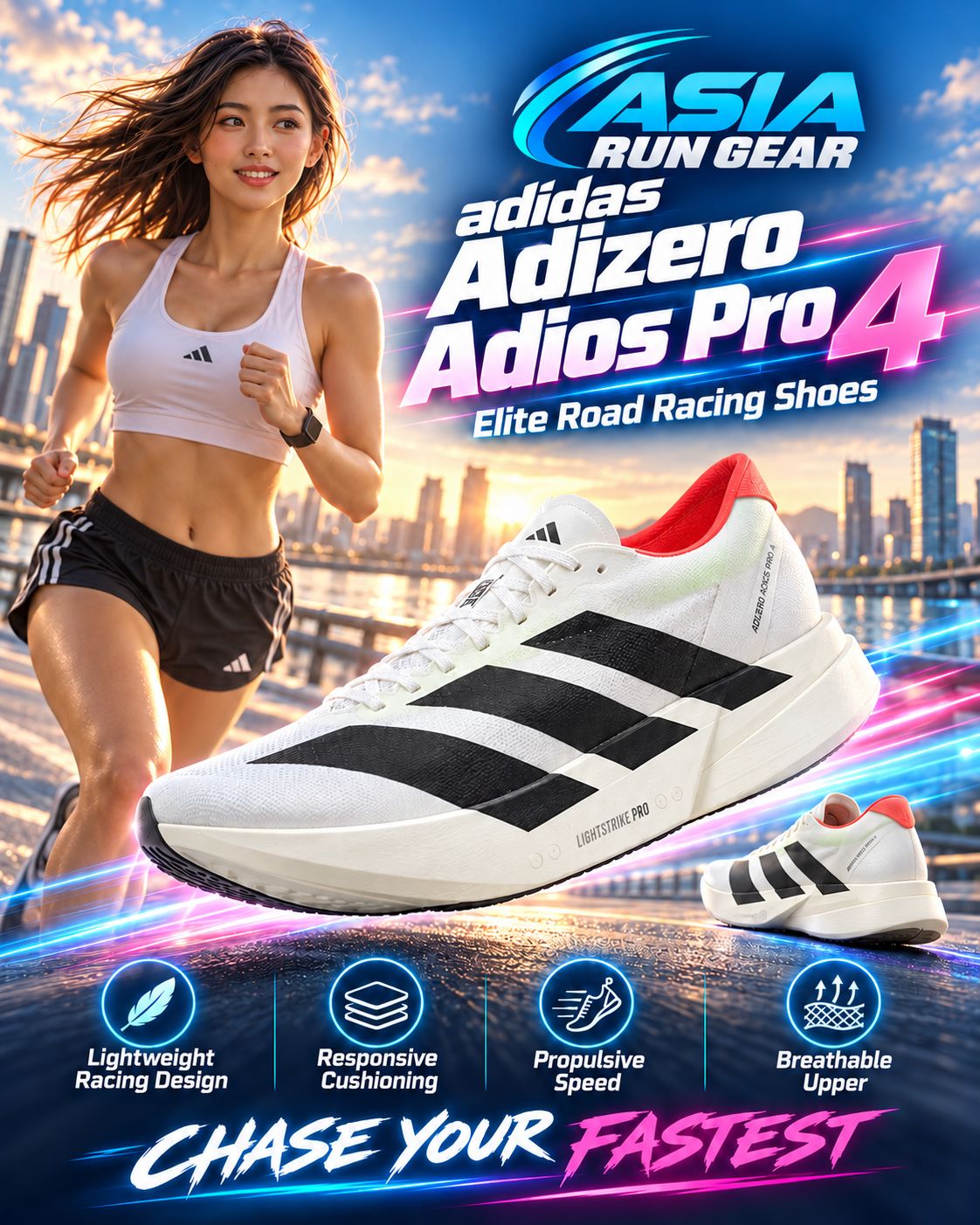adidas Adizero Adios Pro 4 Running Shoes