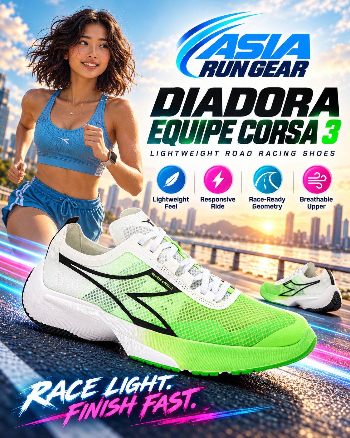 Diadora Equipe Corsa 3 Lightweight Road Racing Shoes