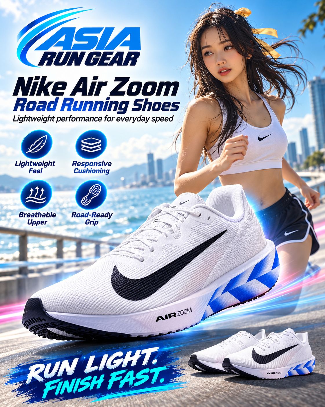 Nike Zoom Rival Fly 4 Lightweight Road Racing Shoes