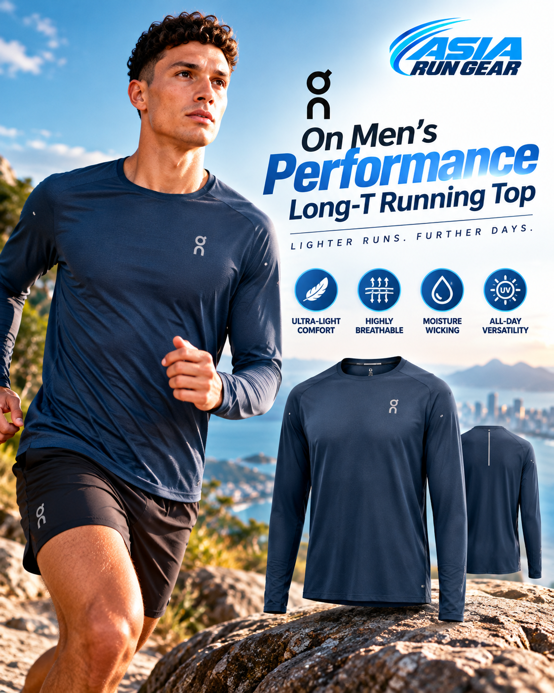 On Men’s Performance Long-T Running Top