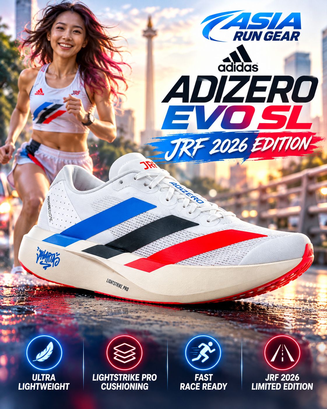adidas Adizero EVO SL JRF 2026 Limited Edition Running Shoes