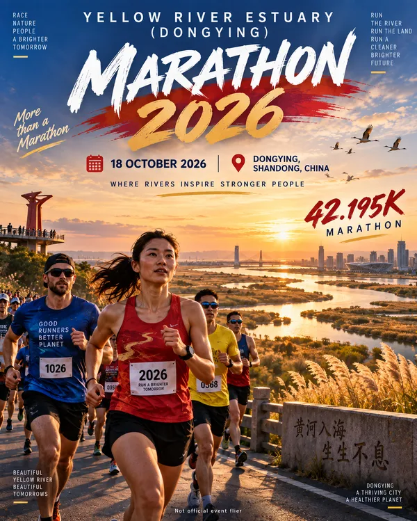 2026 China Wanda Group · Yellow River Estuary (Dongying) Marathon ...