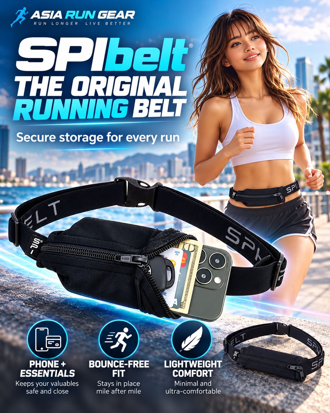 SPIbelt The Original Running Belt
