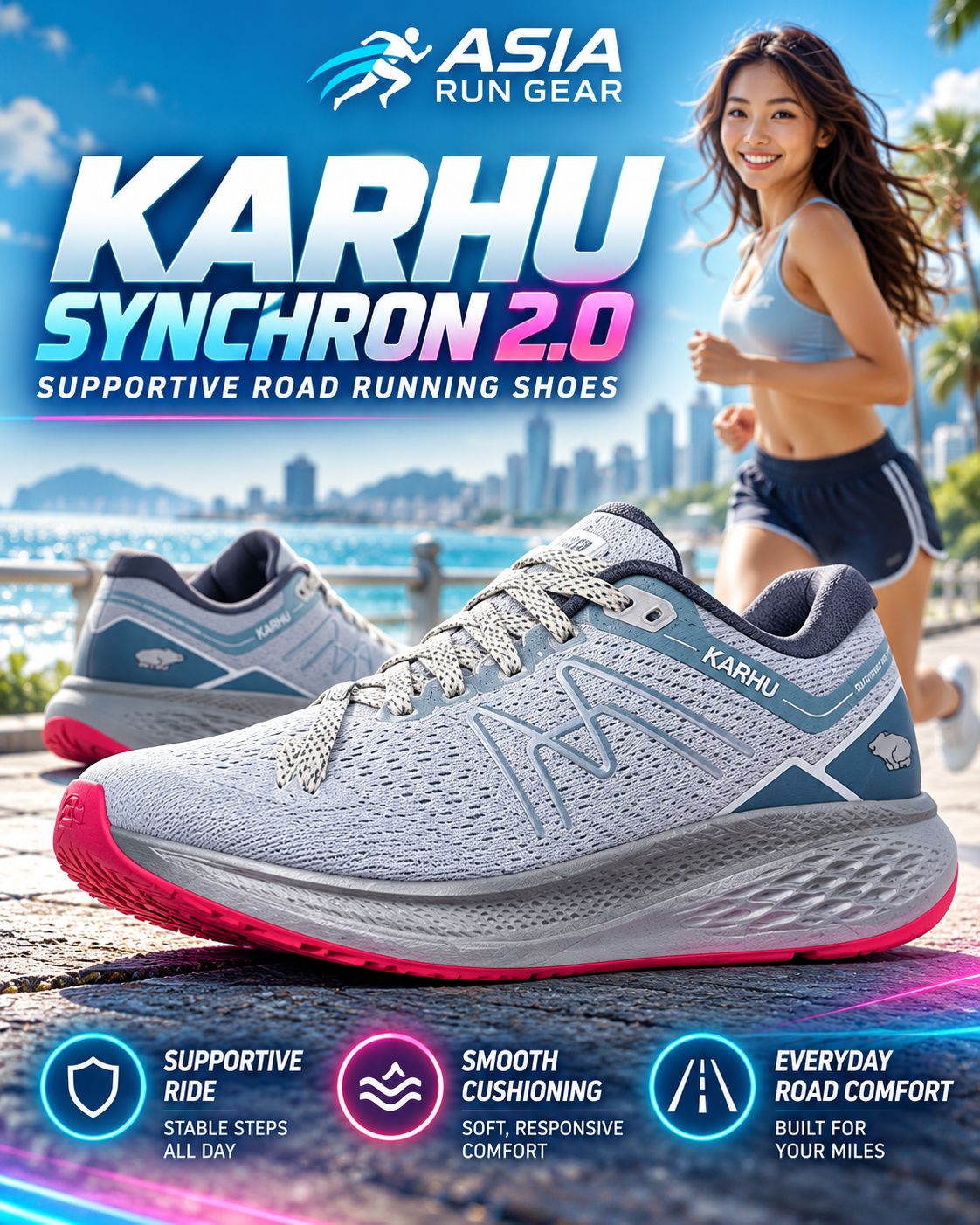 Karhu Synchron 2.0 Supportive Road Running Shoes