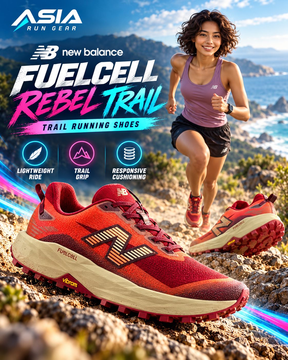 New Balance FuelCell Rebel Trail Running Shoes