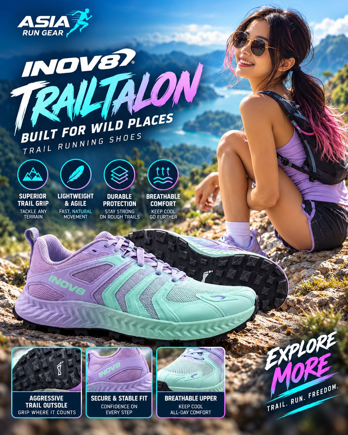 INOV8 TRAILTALON Standard Trail Running Shoes