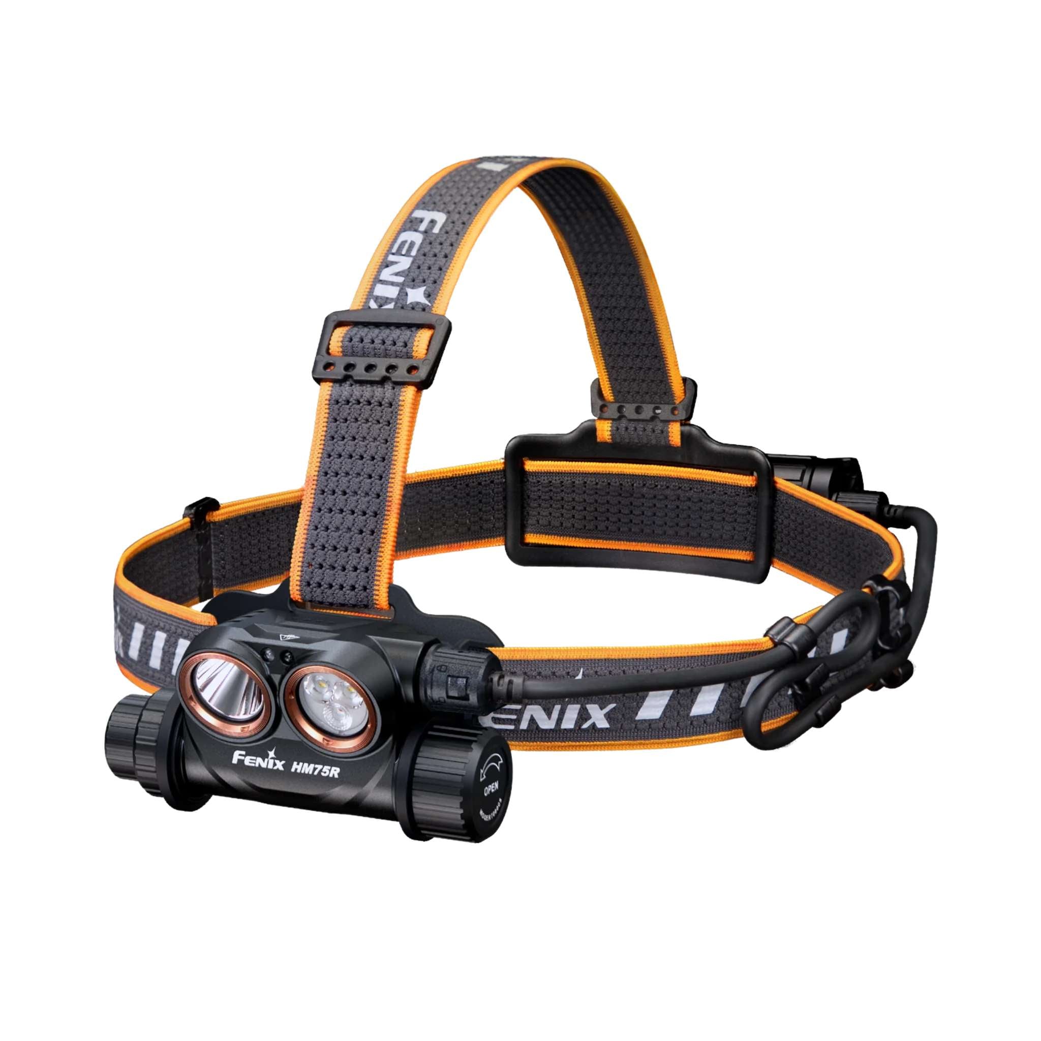 Fenix HM75R Rechargeable Headlamp with Power Extender