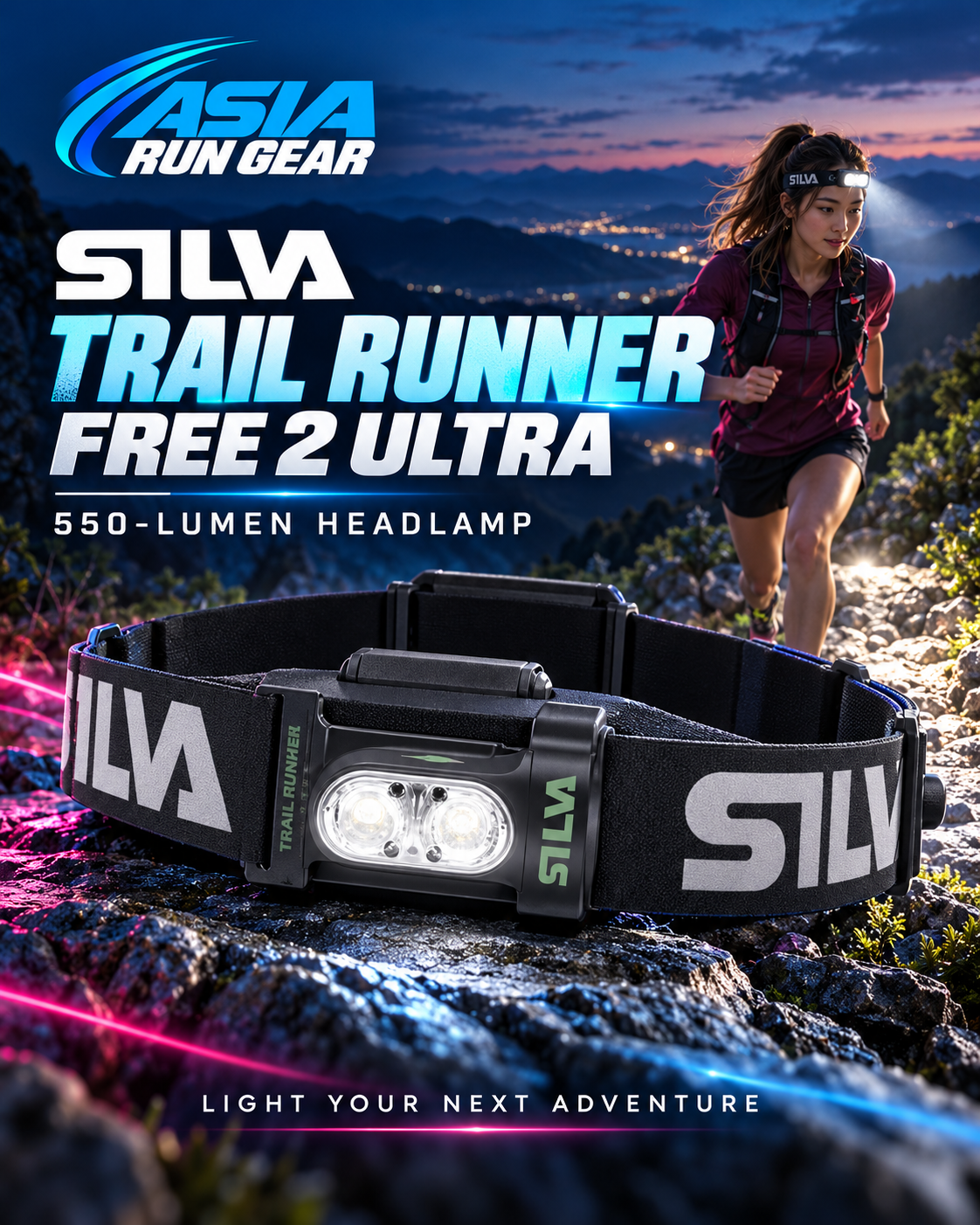 Silva Trail Runner Free 2 Ultra 550-Lumen Headlamp